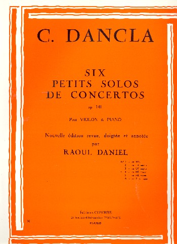 Petit solo de concerto en ré mineur op.141 no.4&nbsp;&nbsp;pour violon et piano&nbsp;&nbsp;