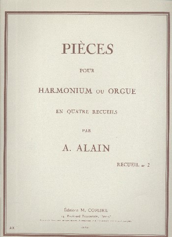 Pièces vol.2  pour orgue ou harmonium  