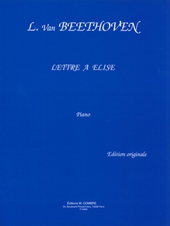 Lettre à Elise&nbsp;&nbsp;pour piano&nbsp;&nbsp;