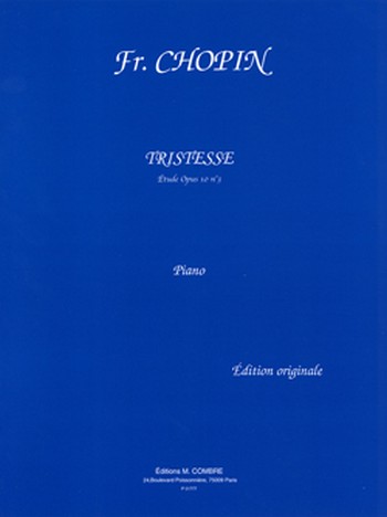 CHOPIN Frédéric&nbsp;&nbsp;Tristesse Op.10 n°3&nbsp;&nbsp;piano Partition