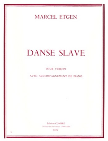 ETGEN Marcel&nbsp;&nbsp;Danse slave&nbsp;&nbsp;violon et piano Partition