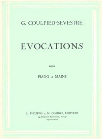 COULPIED-SEVESTRE Germaine&nbsp;&nbsp;Evocations (10 pièces)&nbsp;&nbsp;piano Partition