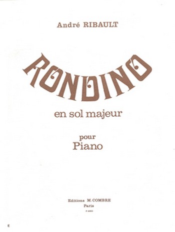 RIBAULT André&nbsp;&nbsp;Rondino en sol maj.&nbsp;&nbsp;piano Partition