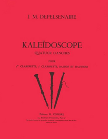 DEPELSENAIRE Jean-Marie&nbsp;&nbsp;Kaléidoscope&nbsp;&nbsp;2 clarinettes, hautbois et basson Partition