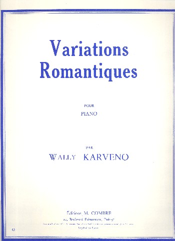 Variations romantiques&nbsp;&nbsp;pour piano&nbsp;&nbsp;
