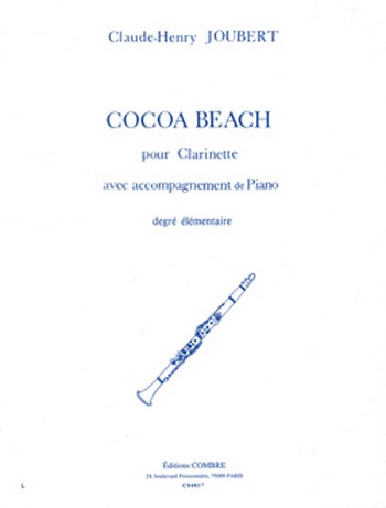 JOUBERT Claude-Henry&nbsp;&nbsp;Cocoa-beach&nbsp;&nbsp;clarinette et piano Partition