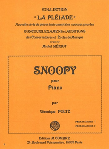POLTZ Véronique&nbsp;&nbsp;Snoopy&nbsp;&nbsp;piano Partition