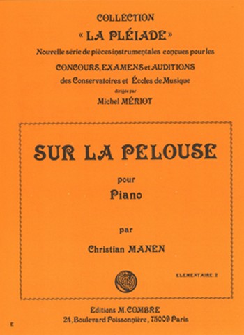 MANEN Christian&nbsp;&nbsp;Sur la pelouse&nbsp;&nbsp;piano Partition