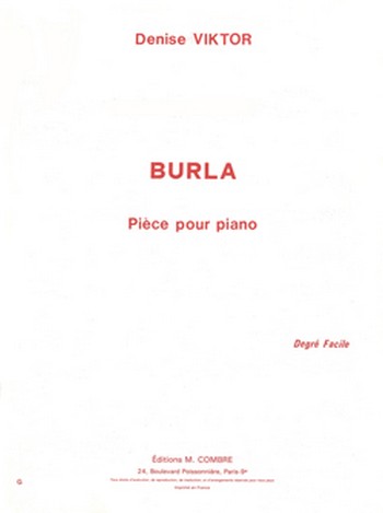 VIKTOR Denise&nbsp;&nbsp;Burla&nbsp;&nbsp;piano Partition