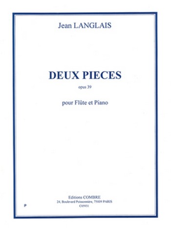 2 pièces op.39  pour flute et piano  