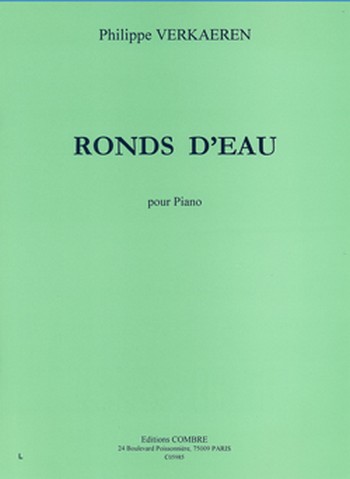 VERKAEREN Philippe&nbsp;&nbsp;Ronds d'eau&nbsp;&nbsp;piano Partition