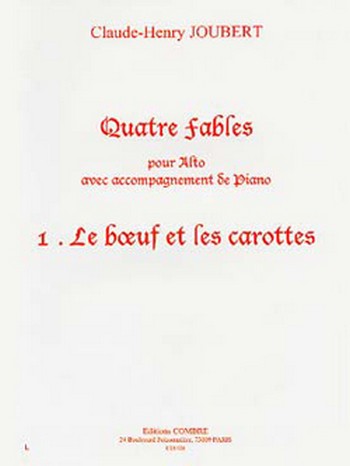 Le Boeuf et les carottes  pour alto et piano  