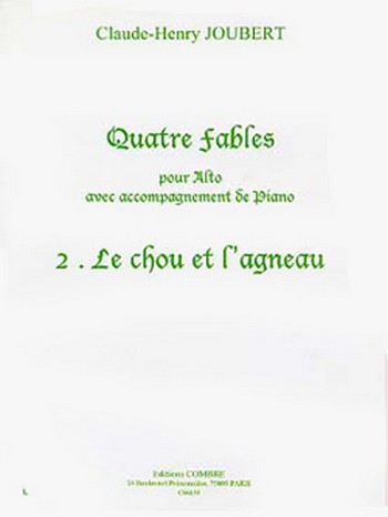 Le chou et l'agneau  pour alto et piano  
