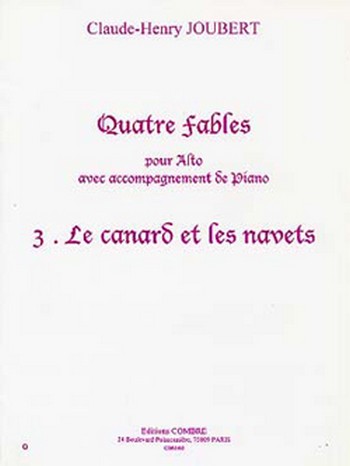 Le Canard et les navets  pour alto et piano  