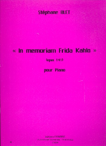 In memoriam Frida Kahlo op.141  pour piano  