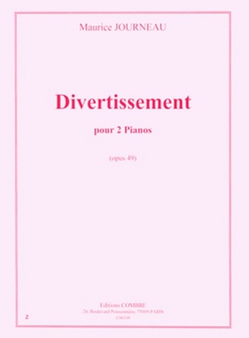 JOURNEAU Maurice&nbsp;&nbsp;Divertissement Op.49&nbsp;&nbsp;2 pianos Partition
