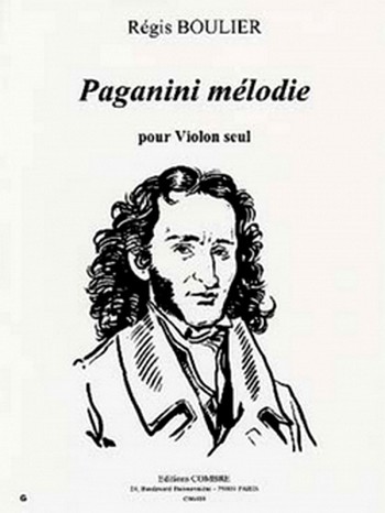 BOULIER Régis&nbsp;&nbsp;Paganini mélodie&nbsp;&nbsp;violon seul Partition