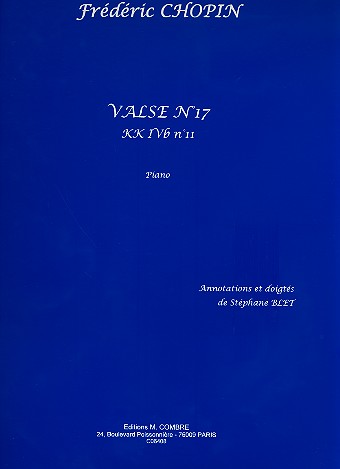 Valse no.17 KKIVb no.11&nbsp;&nbsp;pour piano&nbsp;&nbsp;