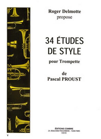 PROUST Pascal&nbsp;&nbsp;Etudes de style (34)&nbsp;&nbsp;trompette Partition