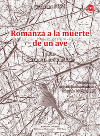 FINZI Graciane&nbsp;&nbsp;Romanza a la muerte de un ave&nbsp;&nbsp;clarinette et sons fixés Partition + CD