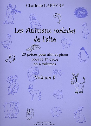 Les animaux malades de l'alto vol.3&nbsp;&nbsp;pour alto et piano&nbsp;&nbsp;