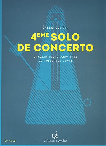 Solo no.4 du concert pour violon et orchestre  pour alto et piano  