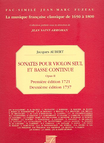 Sonates pour violon seul et  basse continue op.2  