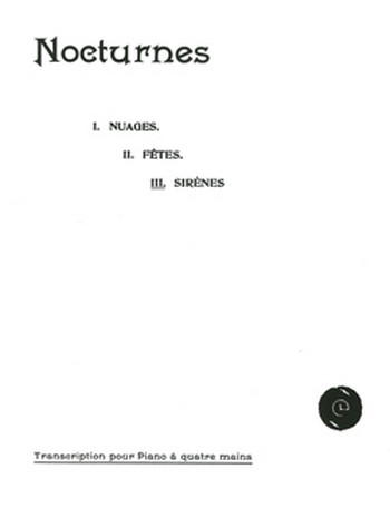 Sirènes&nbsp;&nbsp;pour piano à 4 mains&nbsp;&nbsp;partition