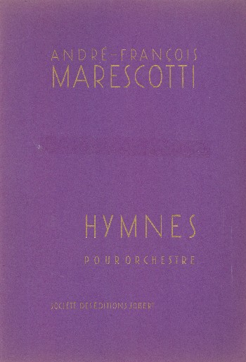 Hymnes  pour orchestre  partition