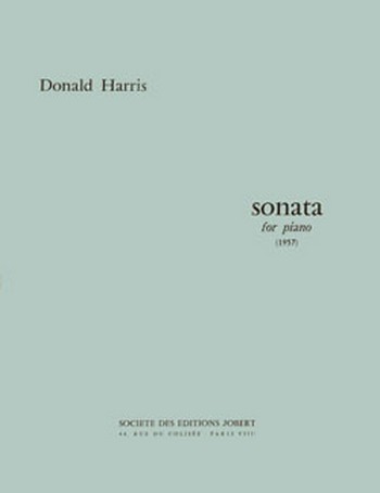 HARRIS Donald Sonate pour piano&nbsp;&nbsp;piano&nbsp;&nbsp;Partition