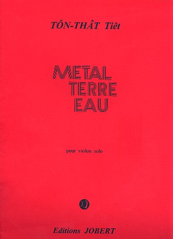 Métal - Terre - Eau  pour violon  
