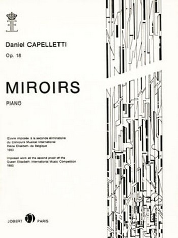 CAPELLETTI Daniel Miroirs  piano  Partition