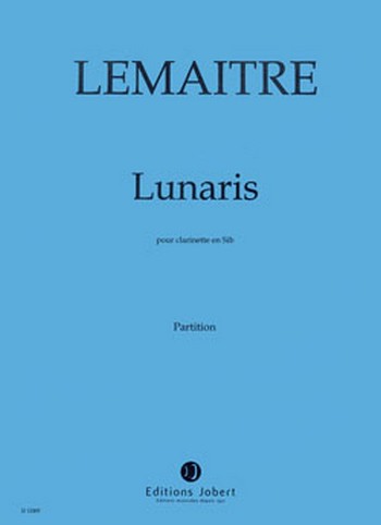 LEMAITRE Dominique Lunaris&nbsp;&nbsp;clarinette&nbsp;&nbsp;Partition