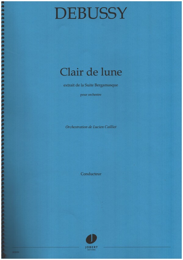 Clair de lune  pour orchestre  conducteur