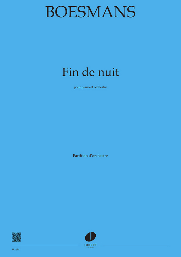 Philippe Boesmans, Fin de Nuit&nbsp;&nbsp;Piano et orchestre&nbsp;&nbsp;Partition