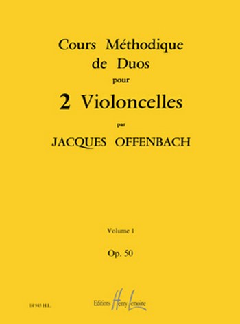 Cours méthodique de duos - op.50 vol.1&nbsp;&nbsp;pour 2 violoncelles&nbsp;&nbsp;parties