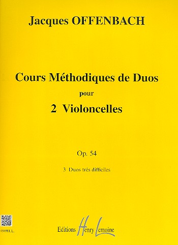 3 duos très faciles op.54  pour 2 violoncelles  2 parties