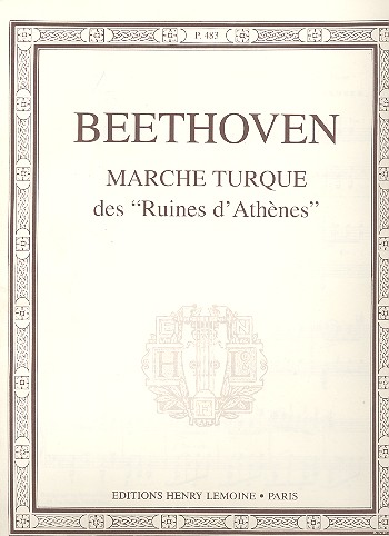 Marche turque des Ruines d'Athènes&nbsp;&nbsp;pour piano&nbsp;&nbsp;