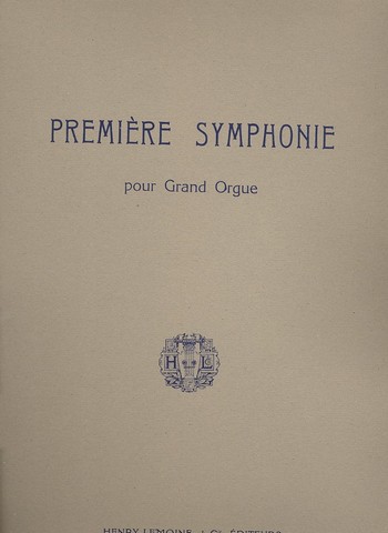 Symphonie no.1  pour orgue  