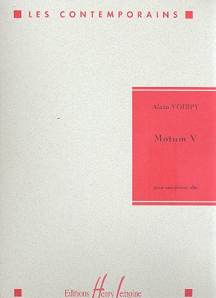 Motum 5&nbsp;&nbsp;pour saxophone alto&nbsp;&nbsp;