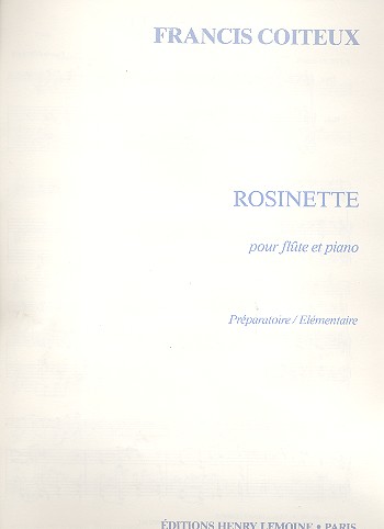 Rosinette  pour flûte et piano  