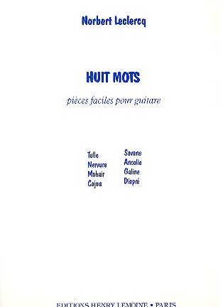 8 Mots pour guitare&nbsp;&nbsp;&nbsp;&nbsp;