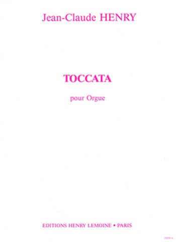 Toccata&nbsp;&nbsp;pour orgue&nbsp;&nbsp;