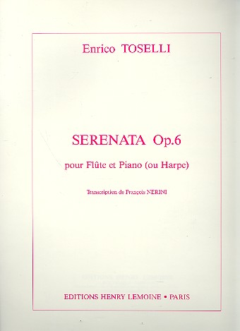 Serenata op.6 pour flute et piano&nbsp;&nbsp;(ou harpe)&nbsp;&nbsp;