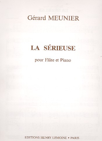 La sérieuse  pour flûte et piano  