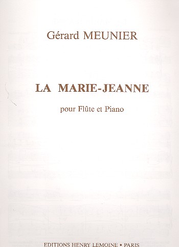 La Marie-Jeanne  pour flûte et piano  