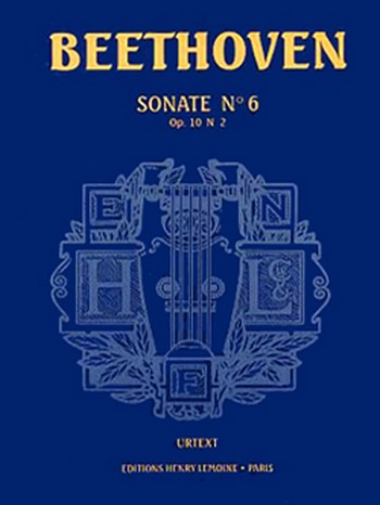 Sonate n°6 - op.10 n°2&nbsp;&nbsp;pour piano&nbsp;&nbsp;Urtext