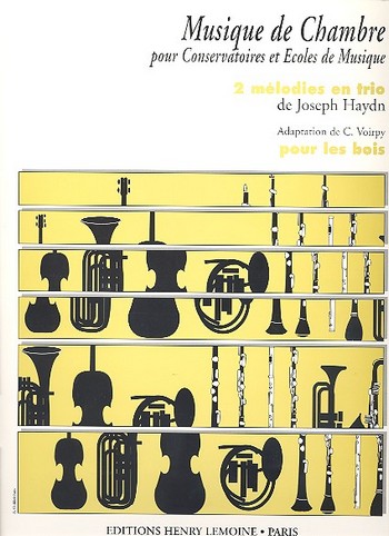2 mélodies en trio pour  3 instruments de bois  