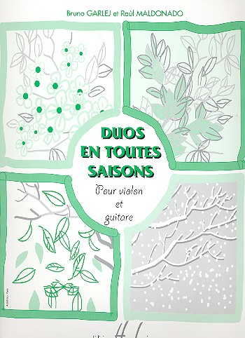 Duos en toutes Saisons pour&nbsp;&nbsp;violon et guitare&nbsp;&nbsp;partition