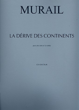 La dérive des continents pour alto&nbsp;&nbsp;et 12 cordes&nbsp;&nbsp;partition